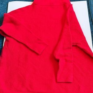 Women's Red Turtleneck Sweater